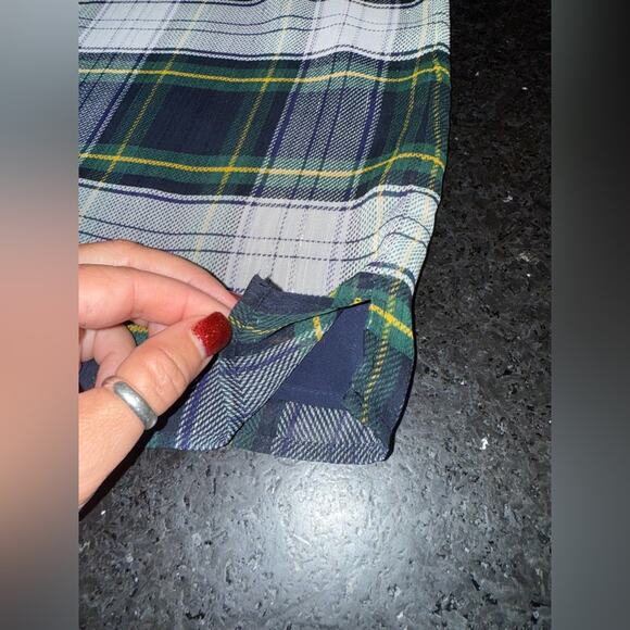 UEC J. CREW Highland Tartan Tie-Neck Halter Top Blouse SZ 10 - Picture 9 of 11